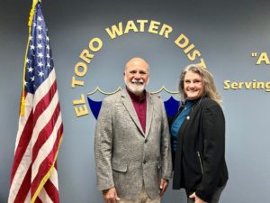 ETWD new Board of Director officers: (From Left to Right) Vice President Jose Vergara and President Kay Havens